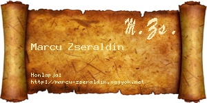 Marcu Zseraldin névjegykártya